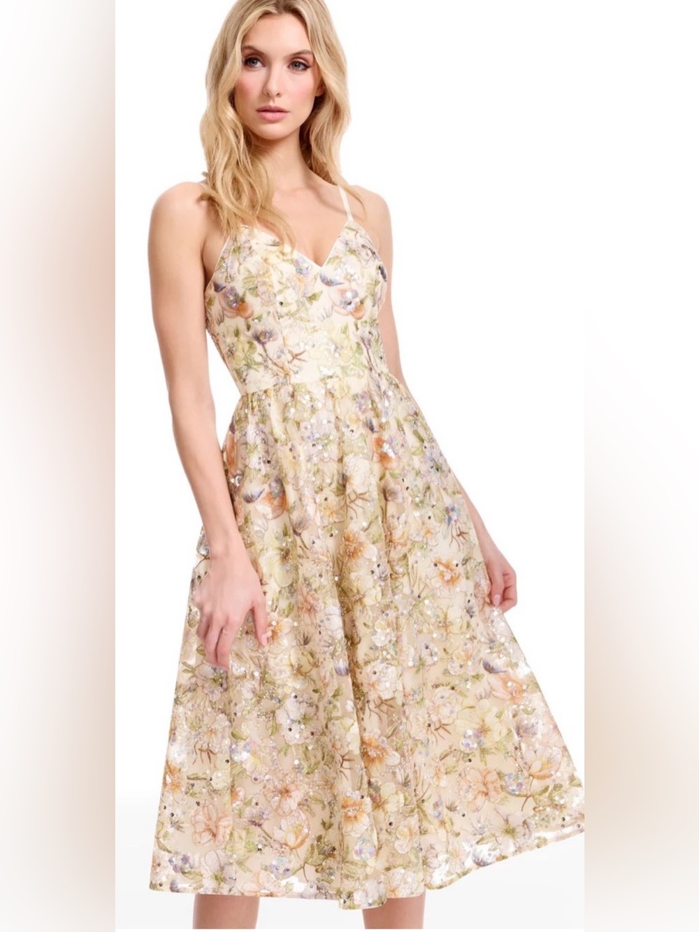 Maren Dress the Population Midi Dress